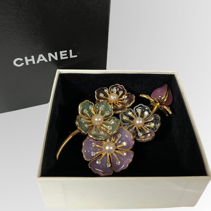 apza シャネル CHANEL ブローチ ココ ラインストーン apza シャネル CHANEL ブローチ ココ ラインストーン