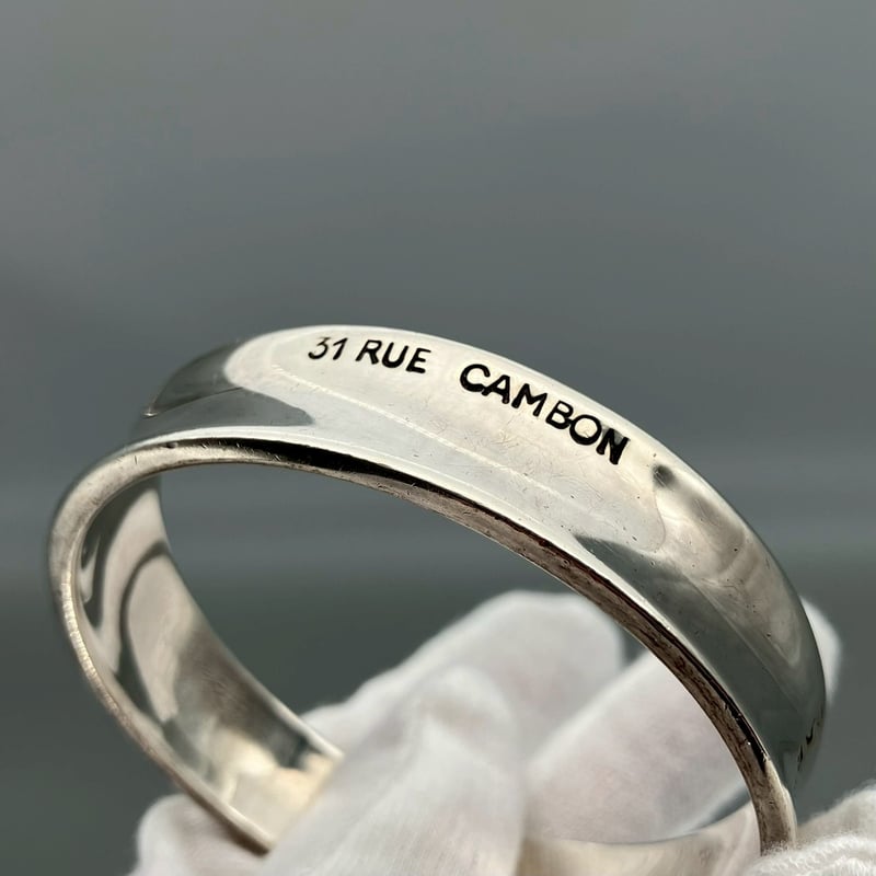 CHANEL (シャネル) ヴィンテージ シルバー925 ロゴ バングル | Cattleya