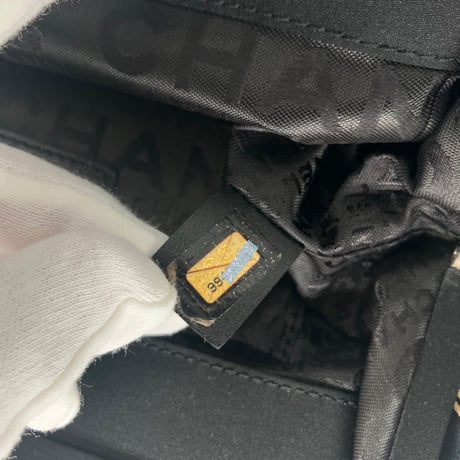CHANEL (シャネル) ヴィンテージ カメリア フラワー ココマーク がま口 シルク クラッチバッグ ハンドバッグ