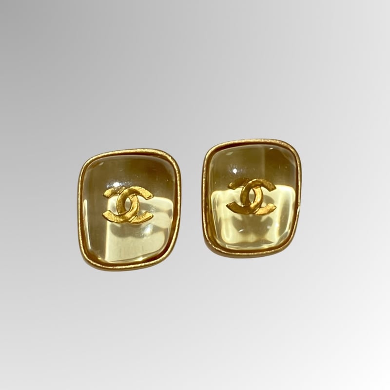 CHANEL/シャネル/ヴィンテージ/ココマーク/クリア/ピアス CHANEL/シャネル/ヴィンテージ/ココマーク/クリア/ピアス