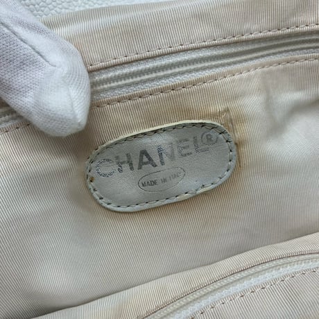 CHANEL (シャネル) ヴィンテージ キャビアスキン ターンロック ココマーク リュックサック バックパック