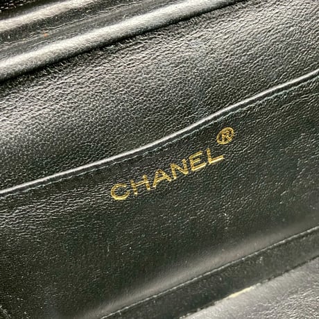 CHANEL (シャネル) ヴィンテージ べっ甲 ココマーク ラムスキン ハンドバッグ バニティ