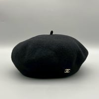 CHANEL (シャネル) ヴィンテージ ココマーク 帽子 ベレー帽