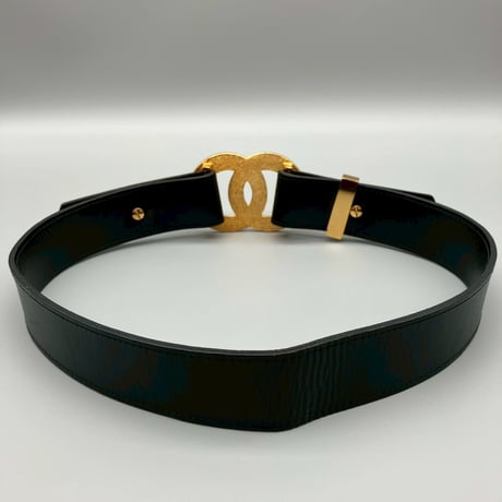 CHANEL (シャネル) ヴィンテージ デカココ ココマーク レザーベルト