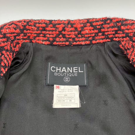 CHANEL (シャネル) ヴィンテージ ツイード ココボタン ジャケット