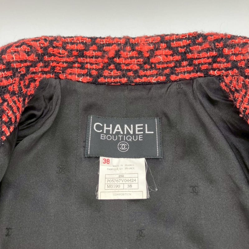 楽天市場】chanel ヴィンテージ ツイードジャケットの通販 CHANEL 90's