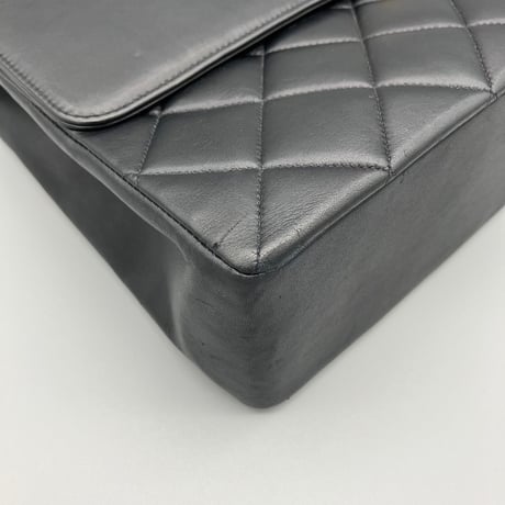 CHANEL (シャネル) ヴィンテージ デカマトラッセ34 ターンロック ダブルチェーン ショルダーバッグ