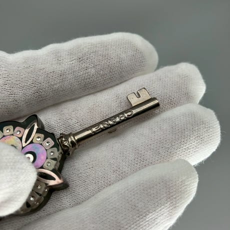 CHANEL (シャネル) ヴィンテージ 鍵 キー パール ラインストーン ブローチ