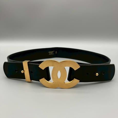 CHANEL (シャネル) ヴィンテージ デカココ ココマーク レザーベルト