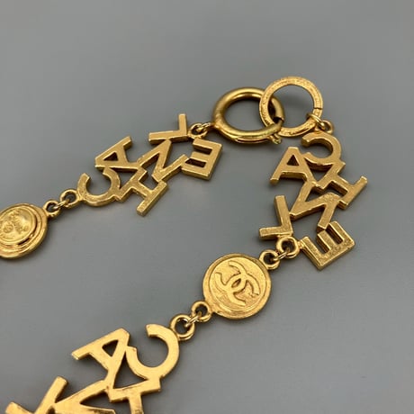 CHANEL (シャネル) ヴィンテージ ココマーク ロゴ メダル ロングチェーン ネックレス