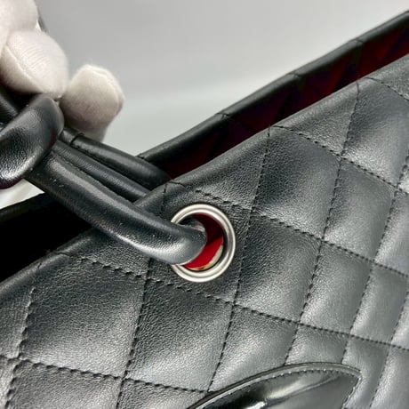 CHANEL (シャネル) ヴィンテージ マトラッセ カンボンライン ココマーク ハンドバッグ トートバッグ