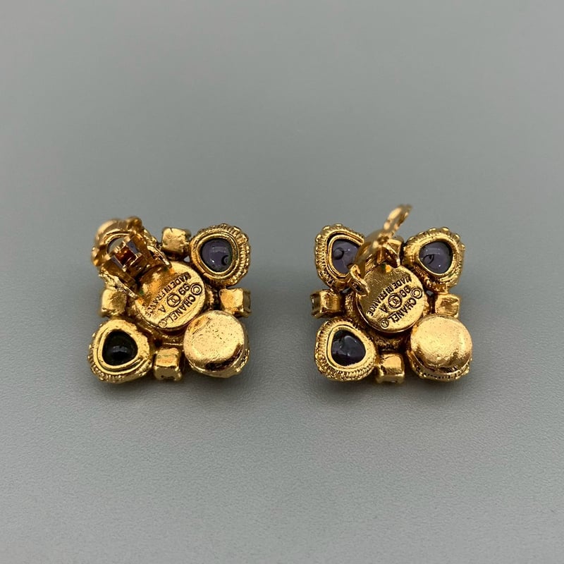 CHANEL (シャネル) ヴィンテージ カラーストーン グリポア ライン