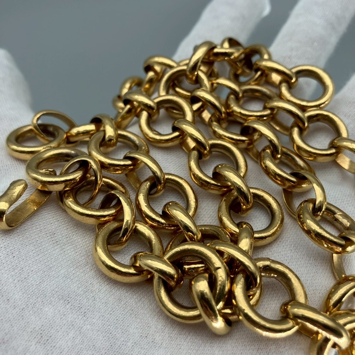 CHANEL (シャネル) ヴィンテージ ハート 2連 チェーンベルト