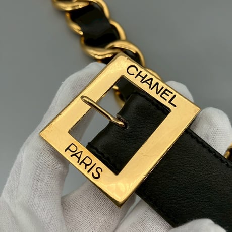 CHANEL (シャネル) ヴィンテージ ロゴ ココマーク メダル チェーン ベルト