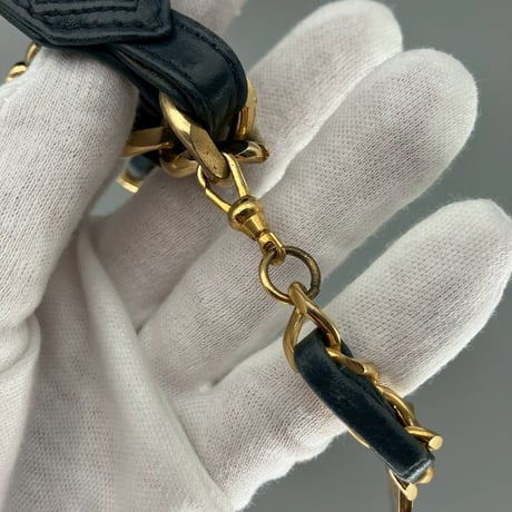 CHANEL (シャネル) ヴィンテージ 31 RUE CAMBON レザー チェーン ベルト