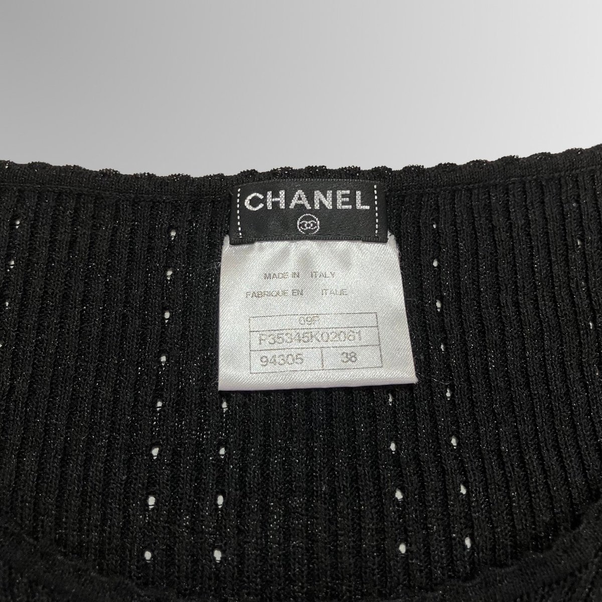 レア CHANEL シャネル ココマーク 半袖 ニット ヴィンテージ 中古・古着通販】CHANEL (シャネル) ココマーク クローバー