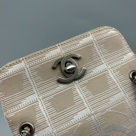 CHANEL (シャネル) ヴィンテージ ニュートラベルライン ターンロック ココマーク ミニバッグ ハンドバッグ