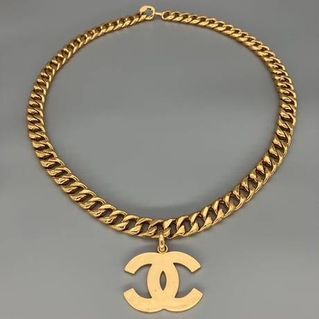 CHANEL (シャネル) ヴィンテージ デカココ ココマーク ロングチェーン ネックレス