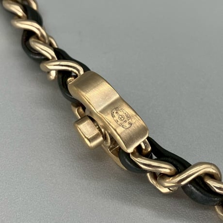 CHANEL (シャネル) ヴィンテージ ココマーク ターンロック レザー ネックレス チョーカー