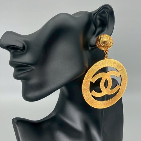 CHANEL (シャネル) ヴィンテージ デカココ ココマーク スイング 大振り イヤリング