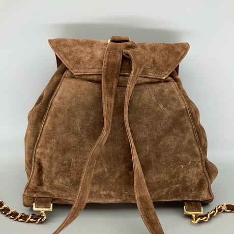 CHANEL (シャネル) ヴィンテージ スエード ココマーク リュックサック バックパック