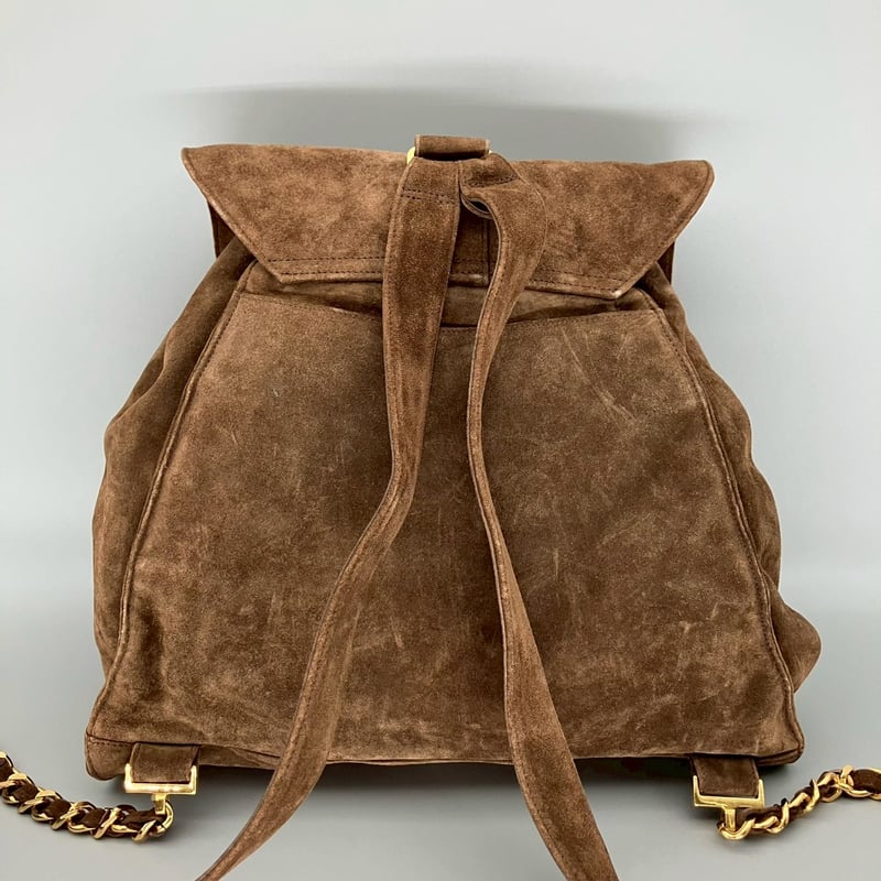 CHANEL (シャネル) ヴィンテージ スエード ココマーク リュックサック