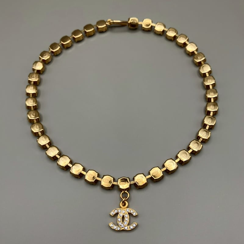 CHANEL (シャネル) ヴィンテージ ラインストーン ココマーク