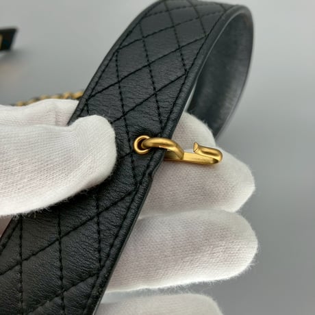 CHANEL (シャネル) ヴィンテージ マトラッセ ココマーク ターンロック チェーン ベルト
