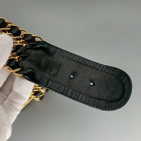 CHANEL (シャネル) ヴィンテージ ココマーク 三連チェーン ベルト