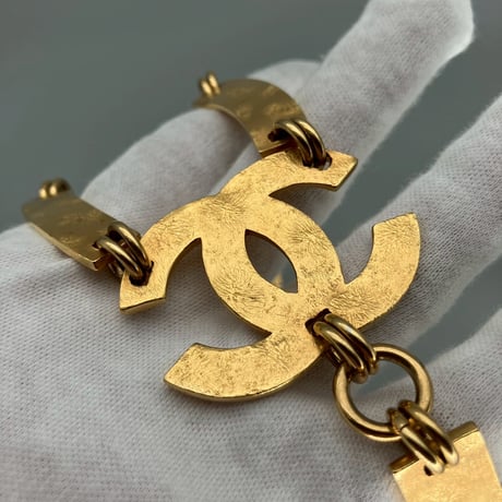 CHANEL (シャネル) ヴィンテージ デカココ ココマーク パール ネックレス