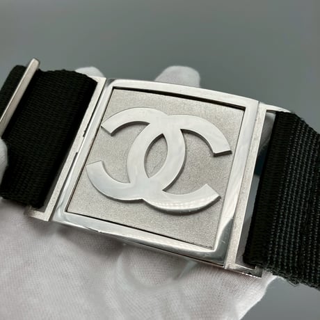 CHANEL (シャネル) ヴィンテージ スポーツライン ココマーク ストラップ ナイロン ベルト