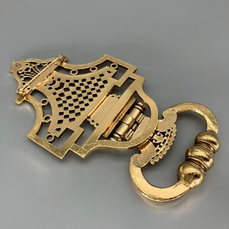 CHANEL (シャネル) ヴィンテージ ドアノックモチーフ ココマーク 大振り ブローチ