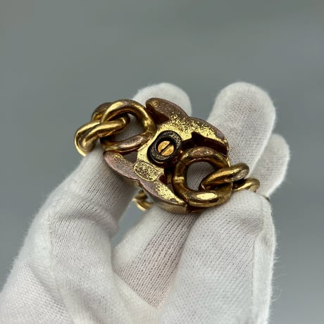 CHANEL (シャネル) ヴィンテージ デカココ ココマーク ターンロック ブレスレット
