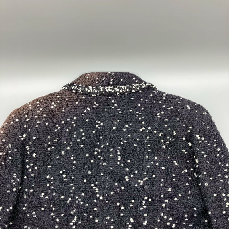 CHANEL (シャネル) ヴィンテージ ツイード 粉雪 ココボタン ジャケット