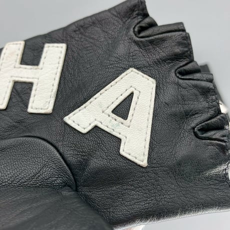 CHANEL (シャネル) ヴィンテージ ロゴ ココマーク レザー 手袋 グローブ