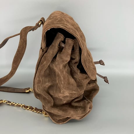 CHANEL (シャネル) ヴィンテージ スエード ココマーク リュックサック バックパック