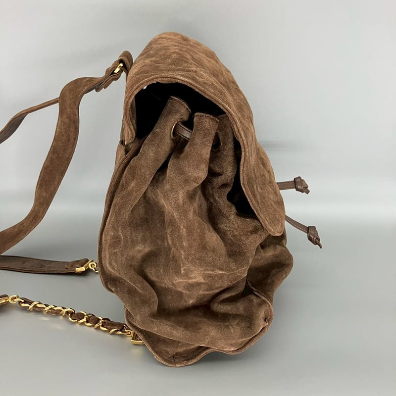 CHANEL (シャネル) ヴィンテージ スエード ココマーク リュックサック