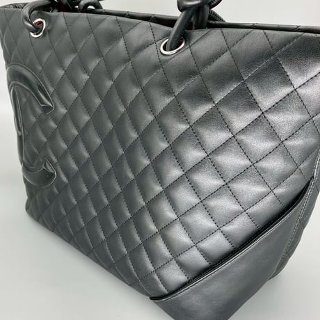 CHANEL (シャネル) ヴィンテージ マトラッセ カンボンライン ココマーク ハンドバッグ トートバッグ