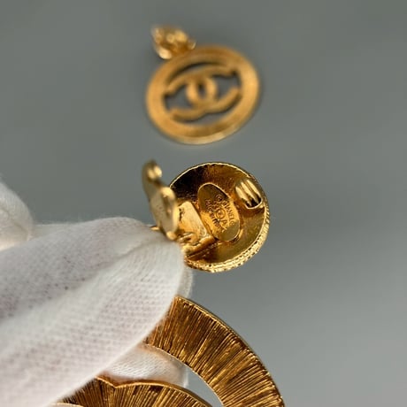 CHANEL (シャネル) ヴィンテージ デカココ ココマーク スイング 大振り イヤリング