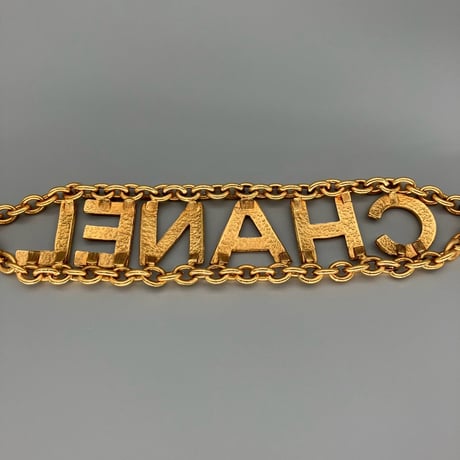 CHANEL (シャネル) ヴィンテージ ビッグロゴ チェーン ブレスレット