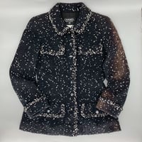 CHANEL (シャネル) ヴィンテージ ツイード 粉雪 ココボタン ジャケット