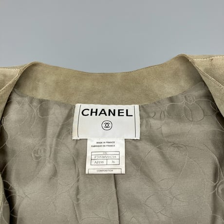 CHANEL (シャネル) ヴィンテージ レザー ロゴボタン ジャケット
