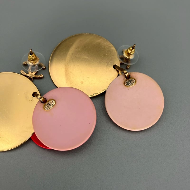 CHANEL (シャネル) ヴィンテージ ココマーク ラウンド ピアス