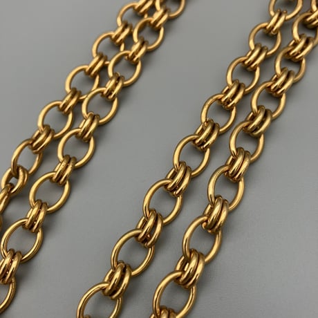 CHANEL (シャネル) ヴィンテージ フクロウ ラインストーン ダブルチェーン ブローチ