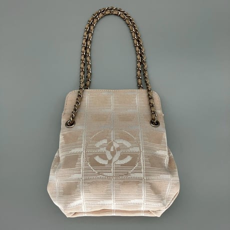 CHANEL (シャネル) ヴィンテージ ニュートラベルライン ターンロック ココマーク ミニバッグ ハンドバッグ