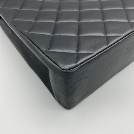 CHANEL (シャネル) ヴィンテージ デカマトラッセ34 ターンロック ダブルチェーン ショルダーバッグ