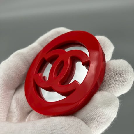 CHANEL (シャネル) ヴィンテージ デカココ ココマーク ラウンド 大振り ブローチ