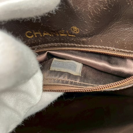 CHANEL (シャネル) ヴィンテージ ラウンド スエード フリンジ ショルダーバッグ