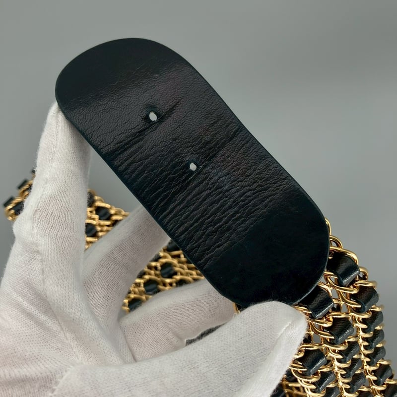 CHANEL (シャネル) ヴィンテージ ココマーク 三連チェーン ベルト