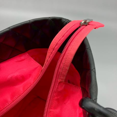 CHANEL (シャネル) ヴィンテージ マトラッセ カンボンライン ココマーク ハンドバッグ トートバッグ